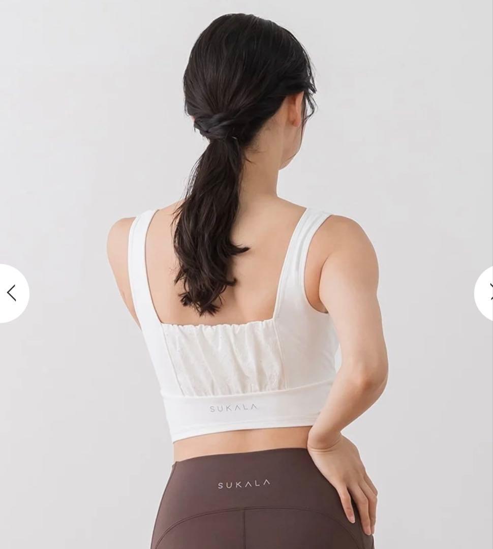 SUKALA スカーラ フラワーレースブラトップ S オフホワイト