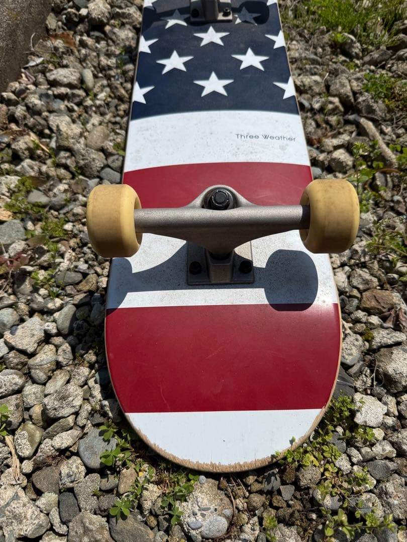 THREE WEATHERアメリカ国旗デザイン スケートボード コンプリート