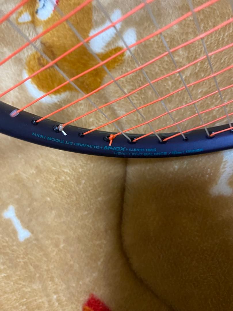 YONEX バドミントンラケット オレンジストリング