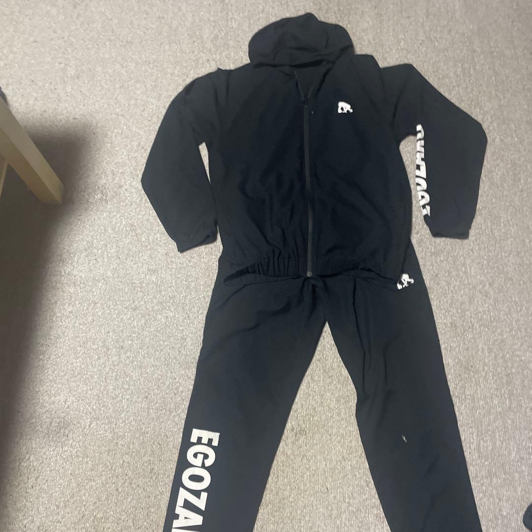セ*ル様 EGOZARU ブラック ウォームアップウェアセットアップ