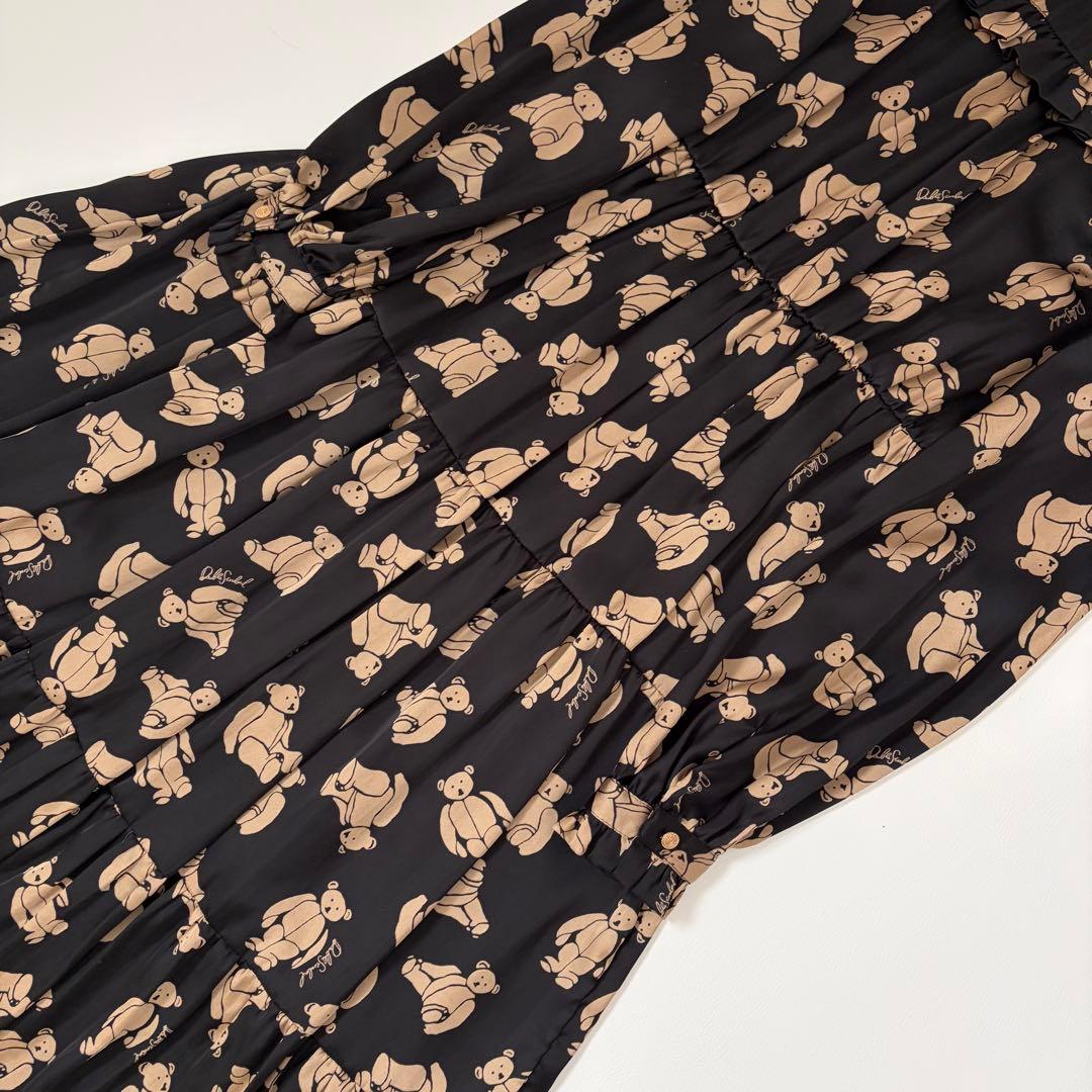 ダブルスタンダードクロージング　テディベア柄　ロングワンピース　可愛い♡