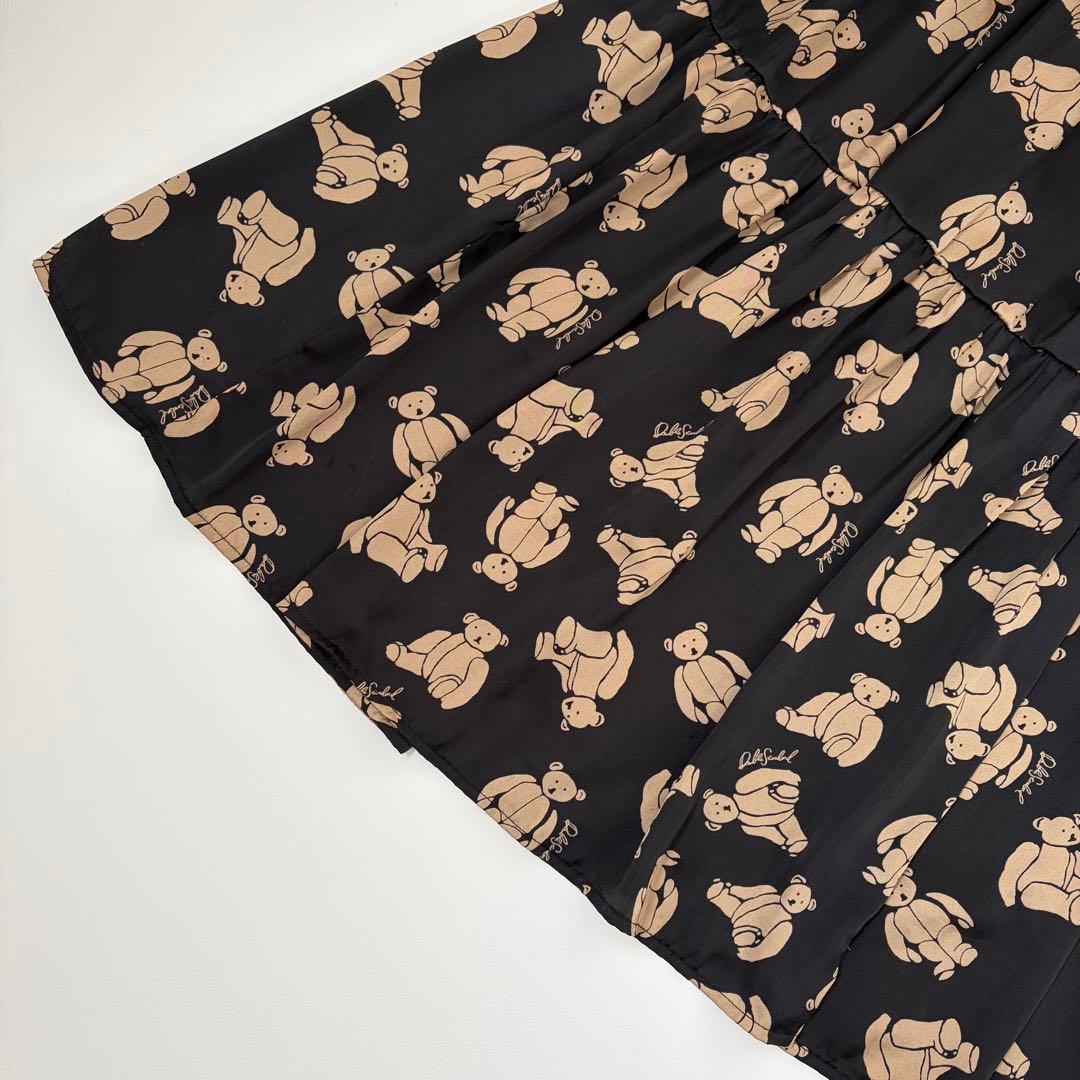 ダブルスタンダードクロージング　テディベア柄　ロングワンピース　可愛い♡