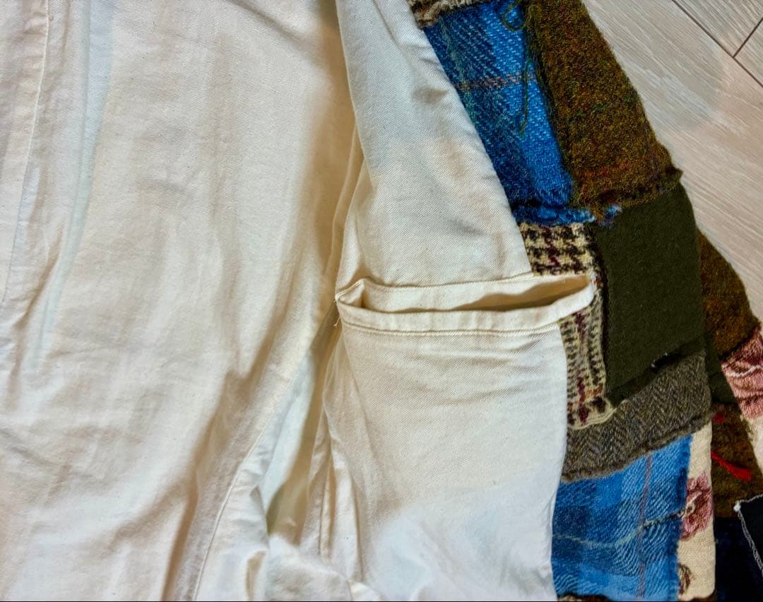 KHOKI（コッキ）　ハリスツイード　パッチワークジャケット