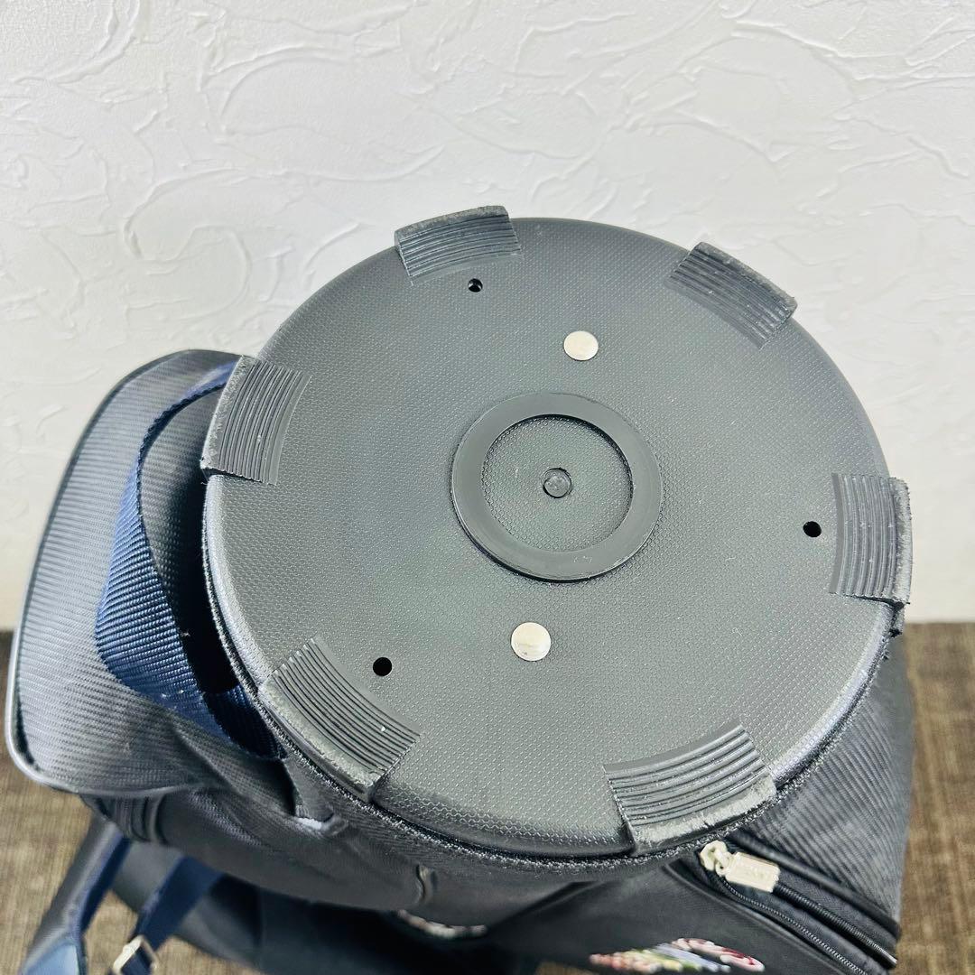 PERSON’S ゴルフバッグブラック 6分割収納 カラフルロゴ入り パーソンズ