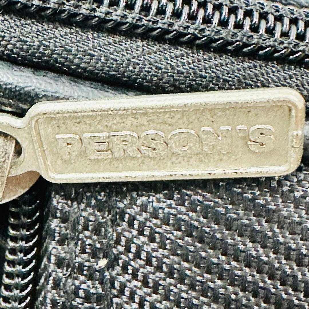 PERSON’S ゴルフバッグブラック 6分割収納 カラフルロゴ入り パーソンズ
