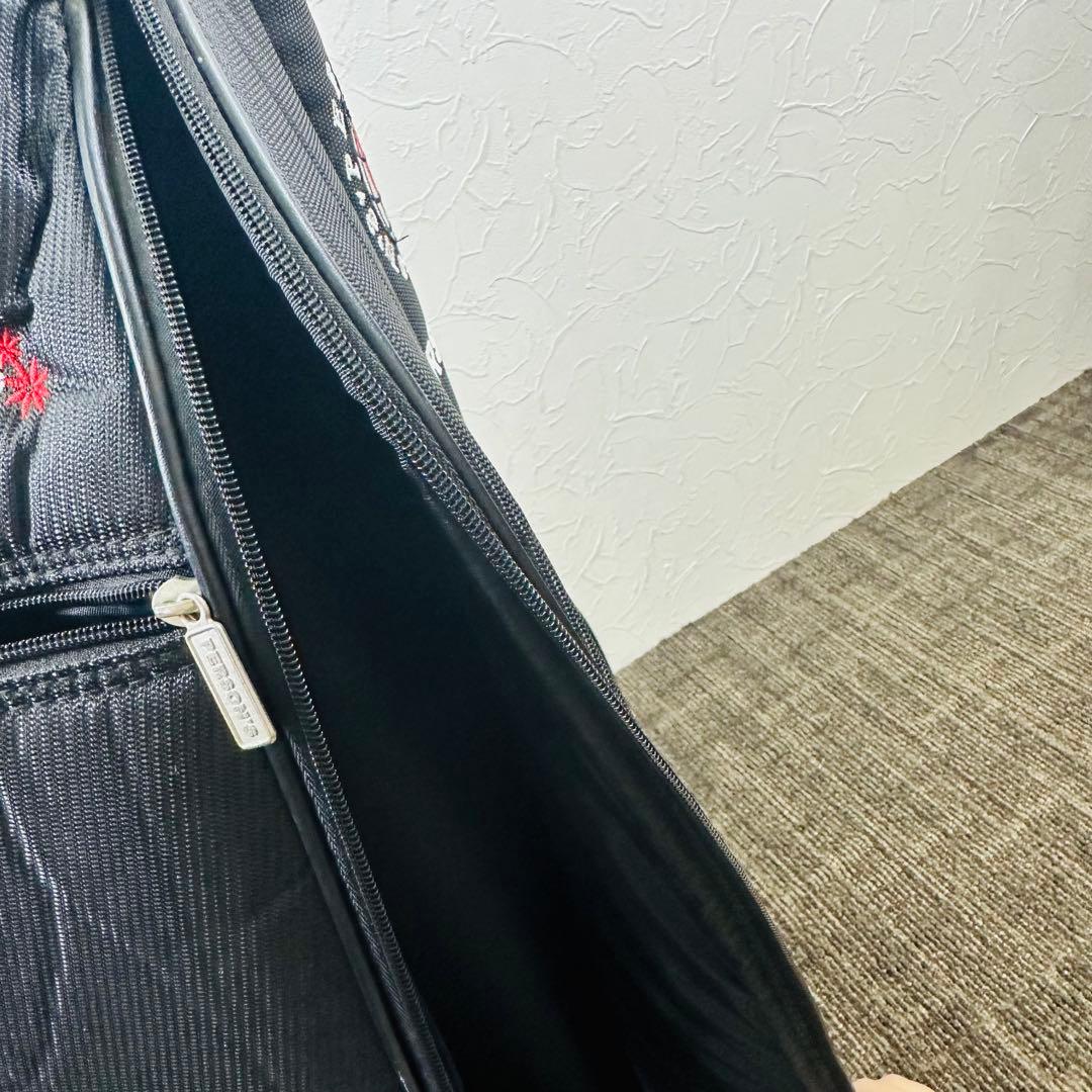 PERSON’S ゴルフバッグブラック 6分割収納 カラフルロゴ入り パーソンズ