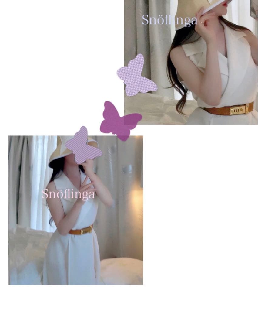 リネン　開衿　シャツワンピース　ロング