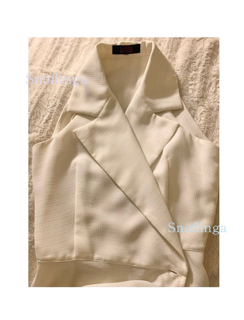 リネン　開衿　シャツワンピース　ロング