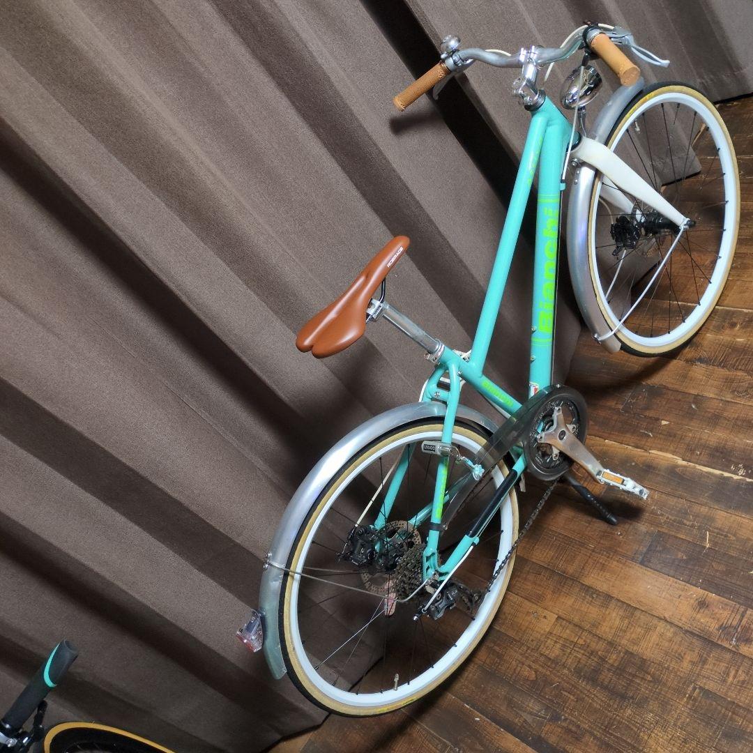 たかお君 クロスバイク Bianchi ATTIVO ママチャリ風