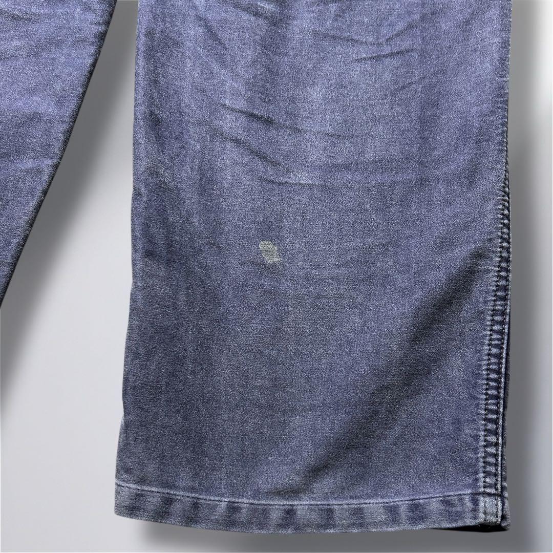 DANTON モールスキン ワークパンツ フランス製　38 ナス紺　経年変化