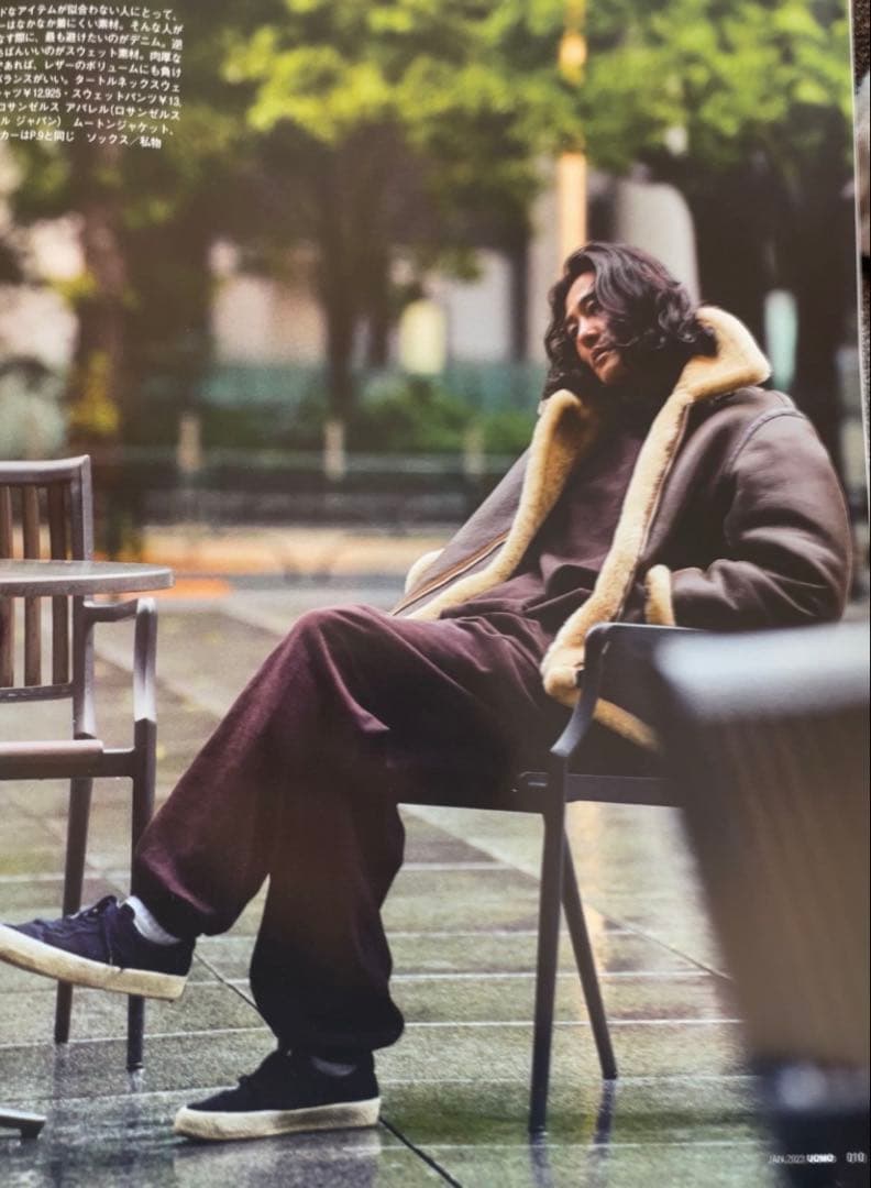 AVIREX7522 B-6 ムートンジャケット BLACK