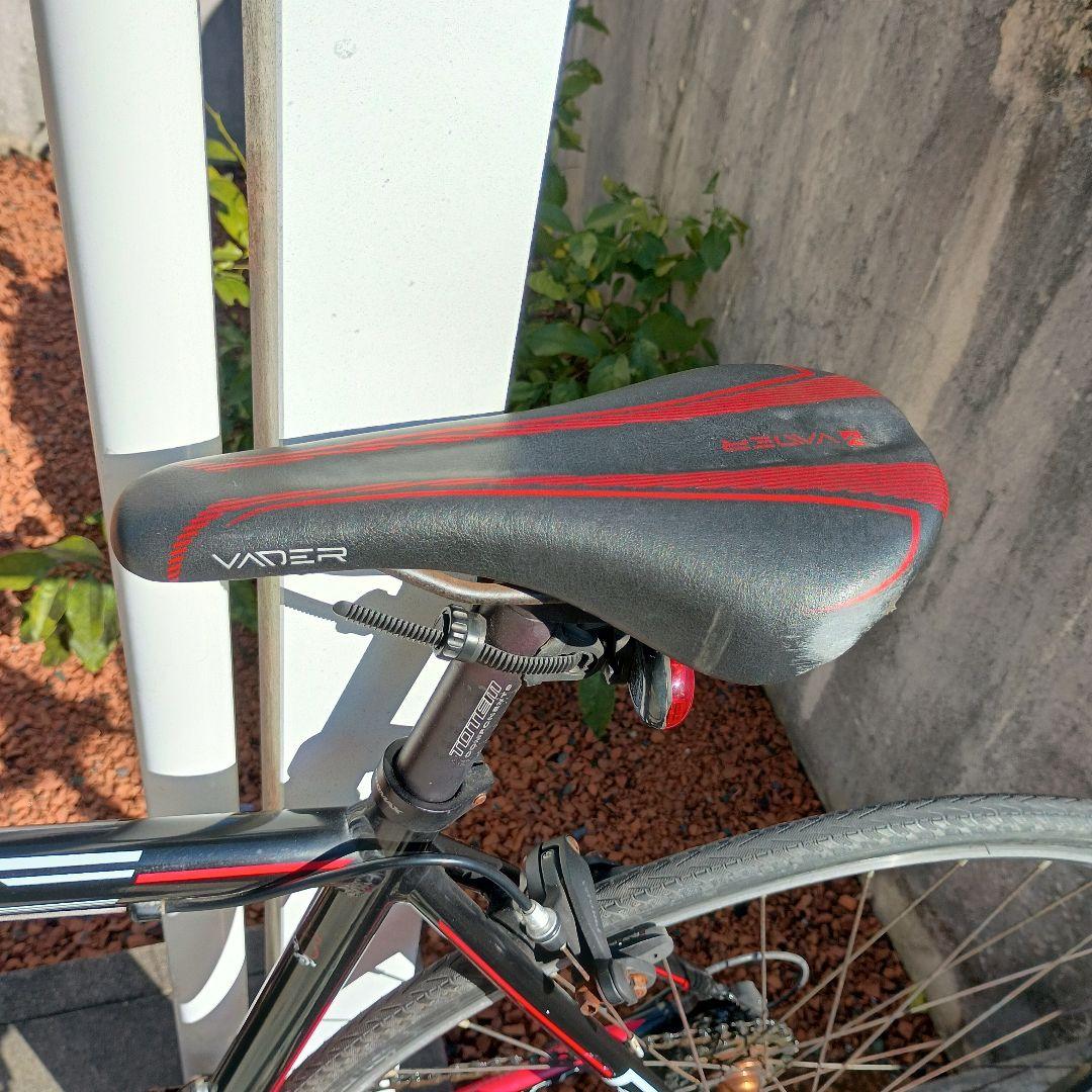 美品おまけ付き　ロードバイク 700C　ブラックレッド　愛知より