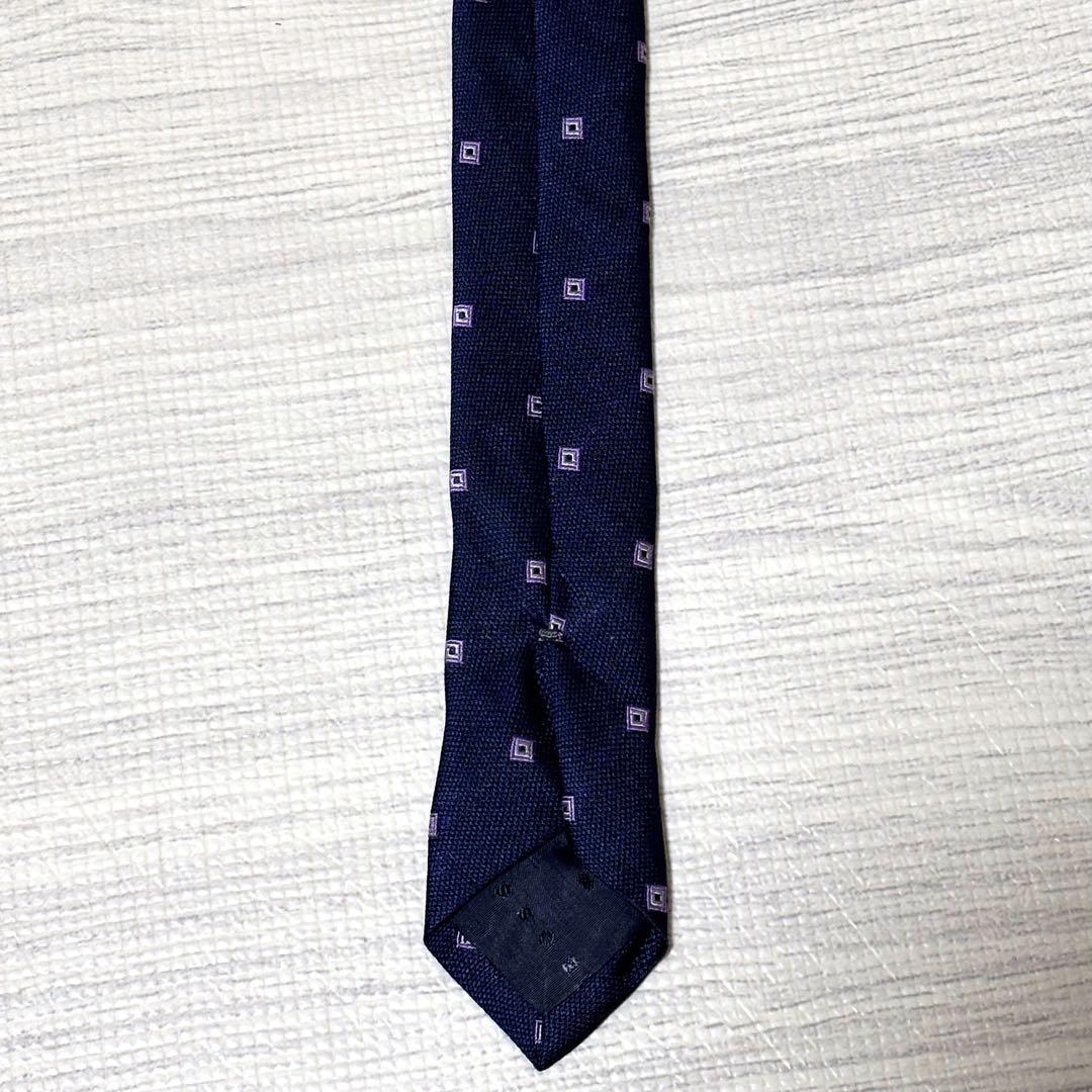 HUGO BOSS ヒューゴボス ネクタイ イタリア製 ネイビー ナロータイ