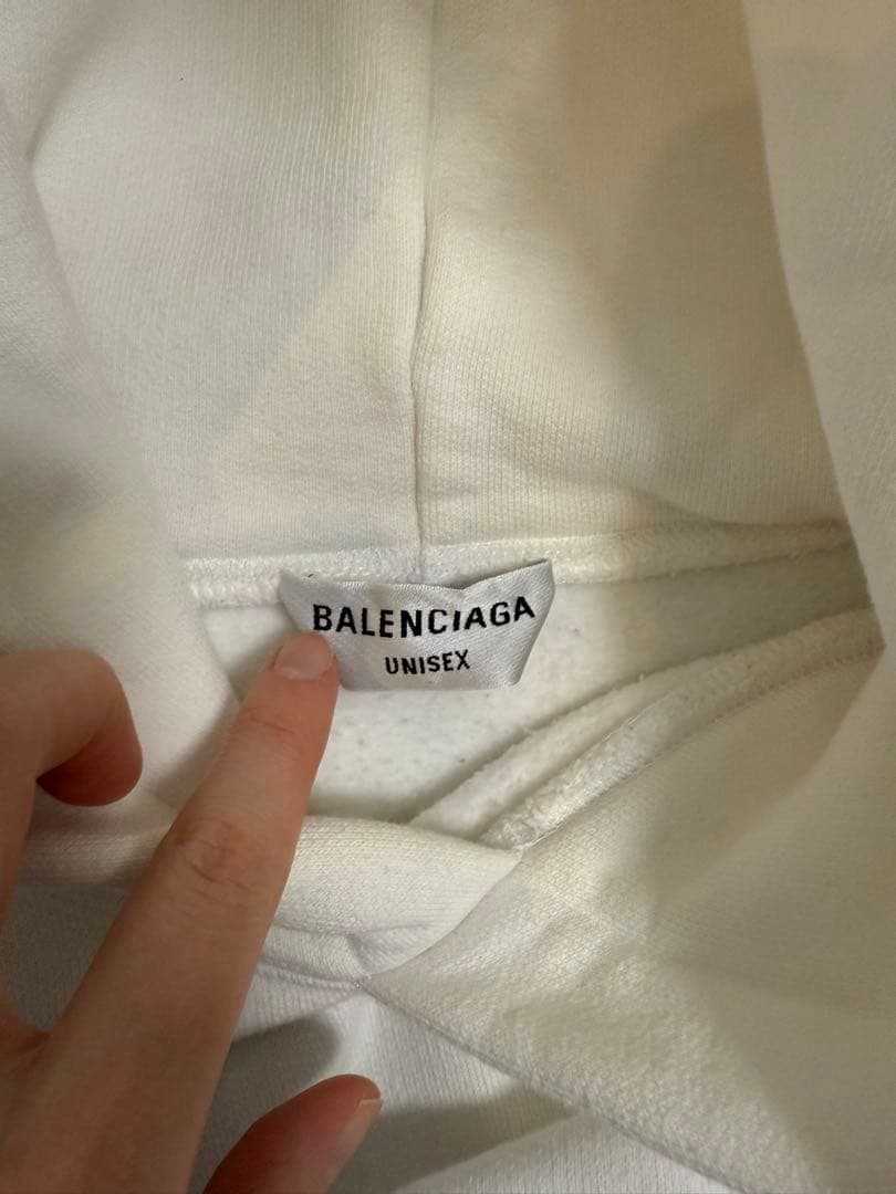 BALENCIAGA グラフィティパーカー ホワイト