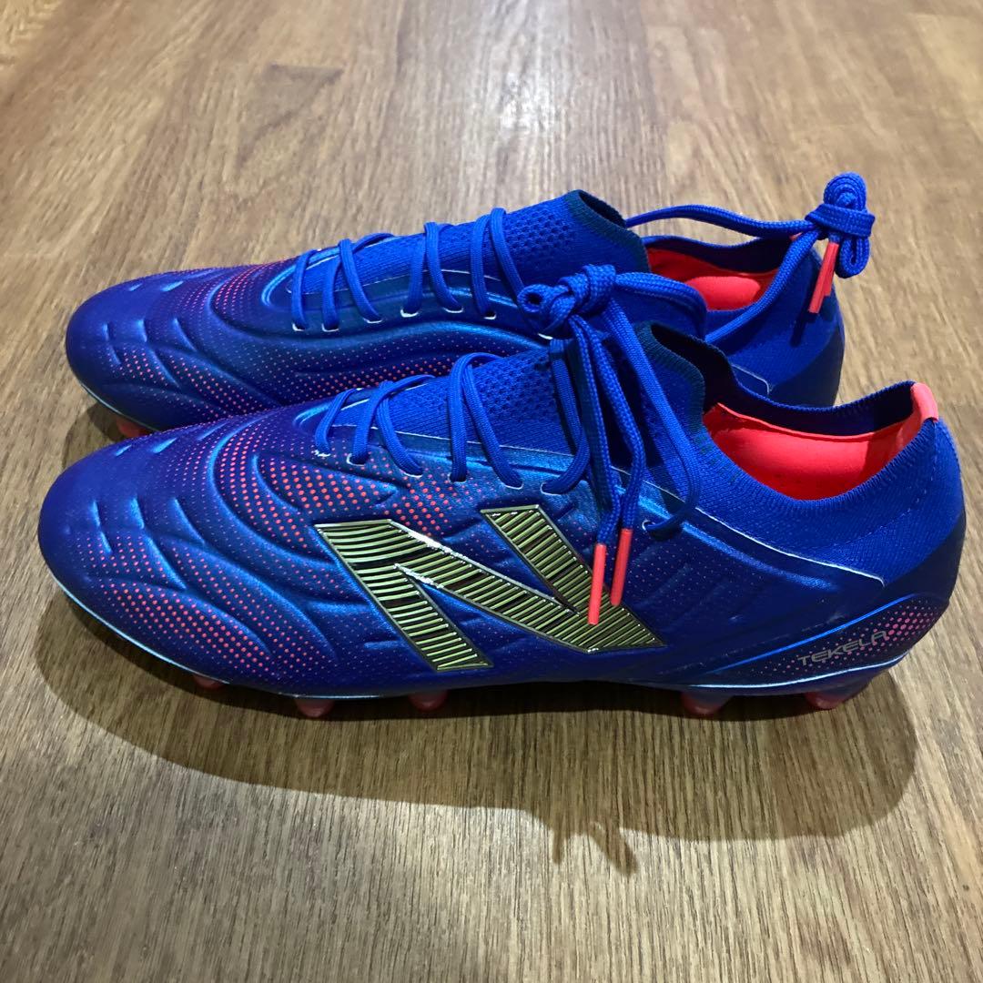 New Balance サッカーシューズ スパイク 青/赤