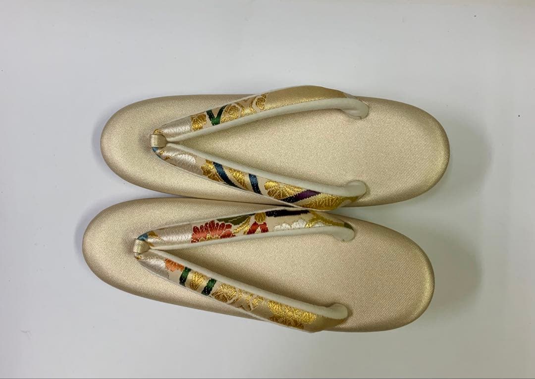 m　正絹　帯地西陣織　 　高級草履バック ZB146