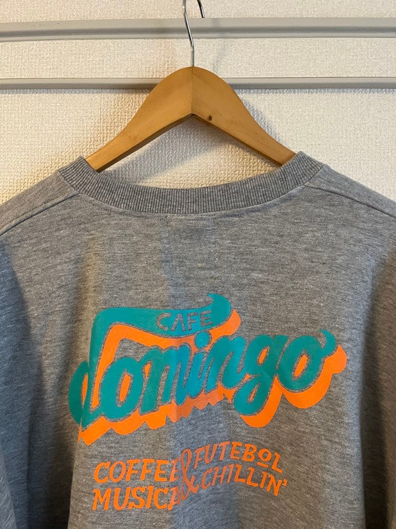 【極美品/Domingo】CAFE DOMINGO CREW SWEAT L