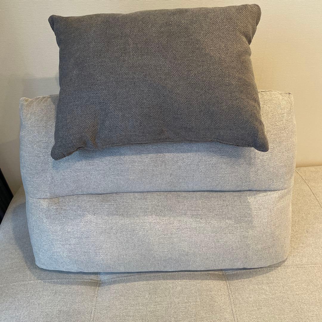 【美品】ニトリ　布張りソファベッド(MB07 GY) 3人掛け （最終値下げ）