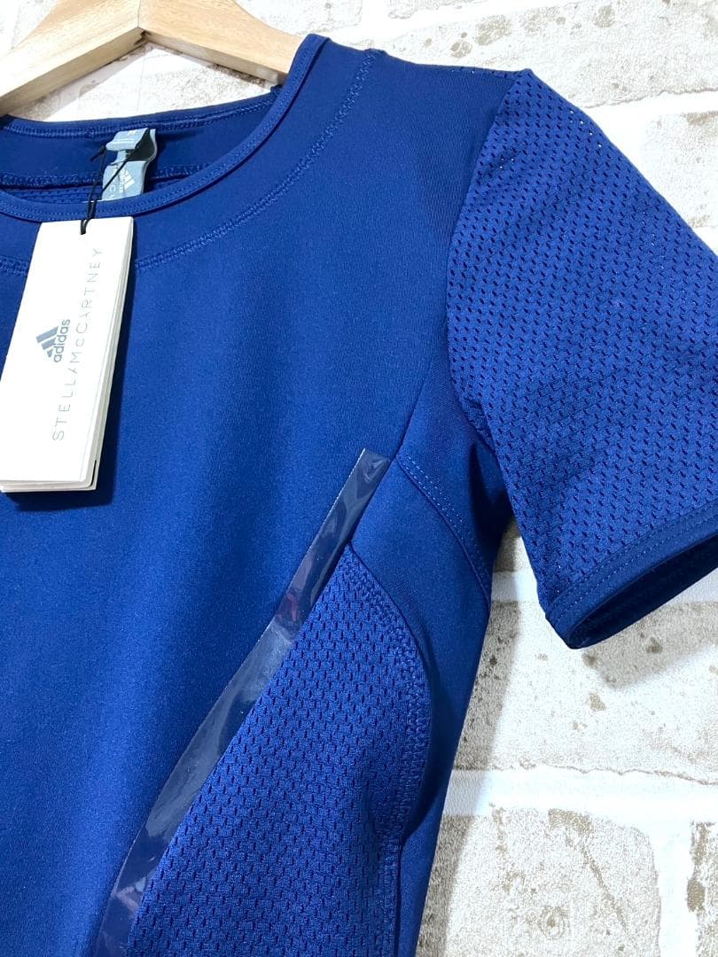 【早い者勝ち‼️】アディダス ステラマッカートニー ストレッチシャツ M 紺