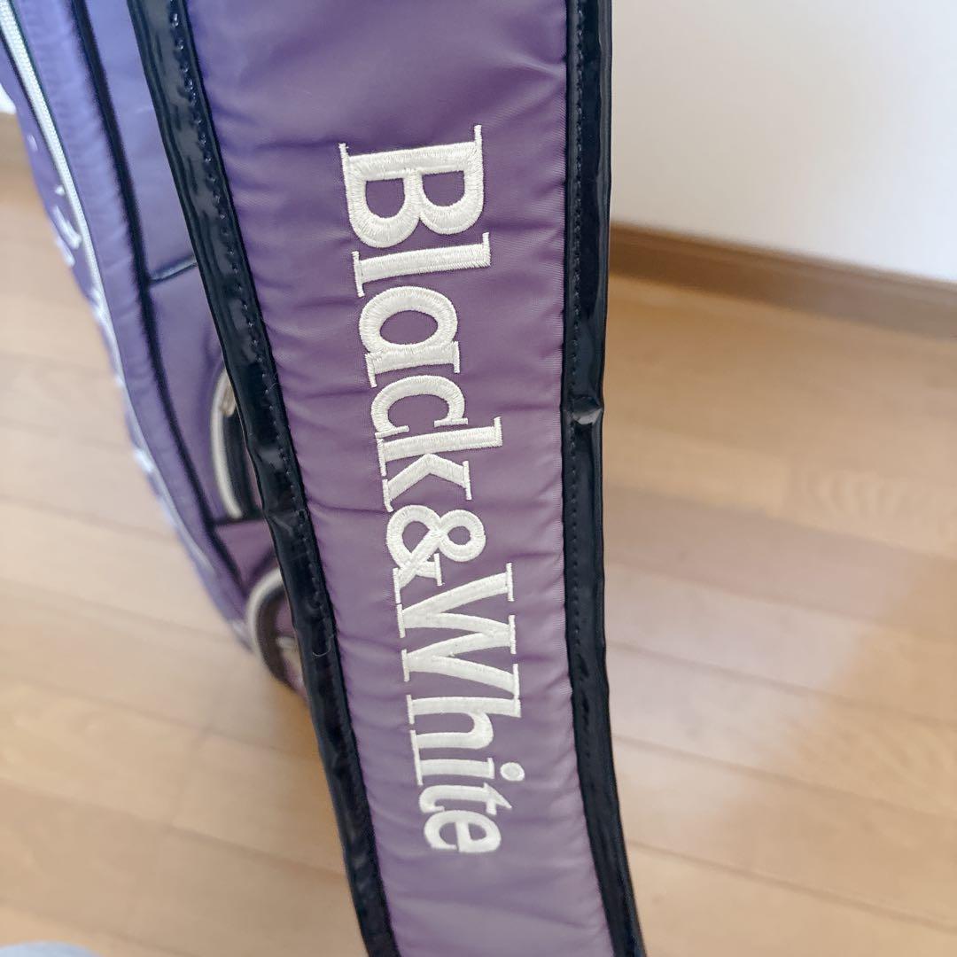 K459 BLACK & White キャディバッグ レディース