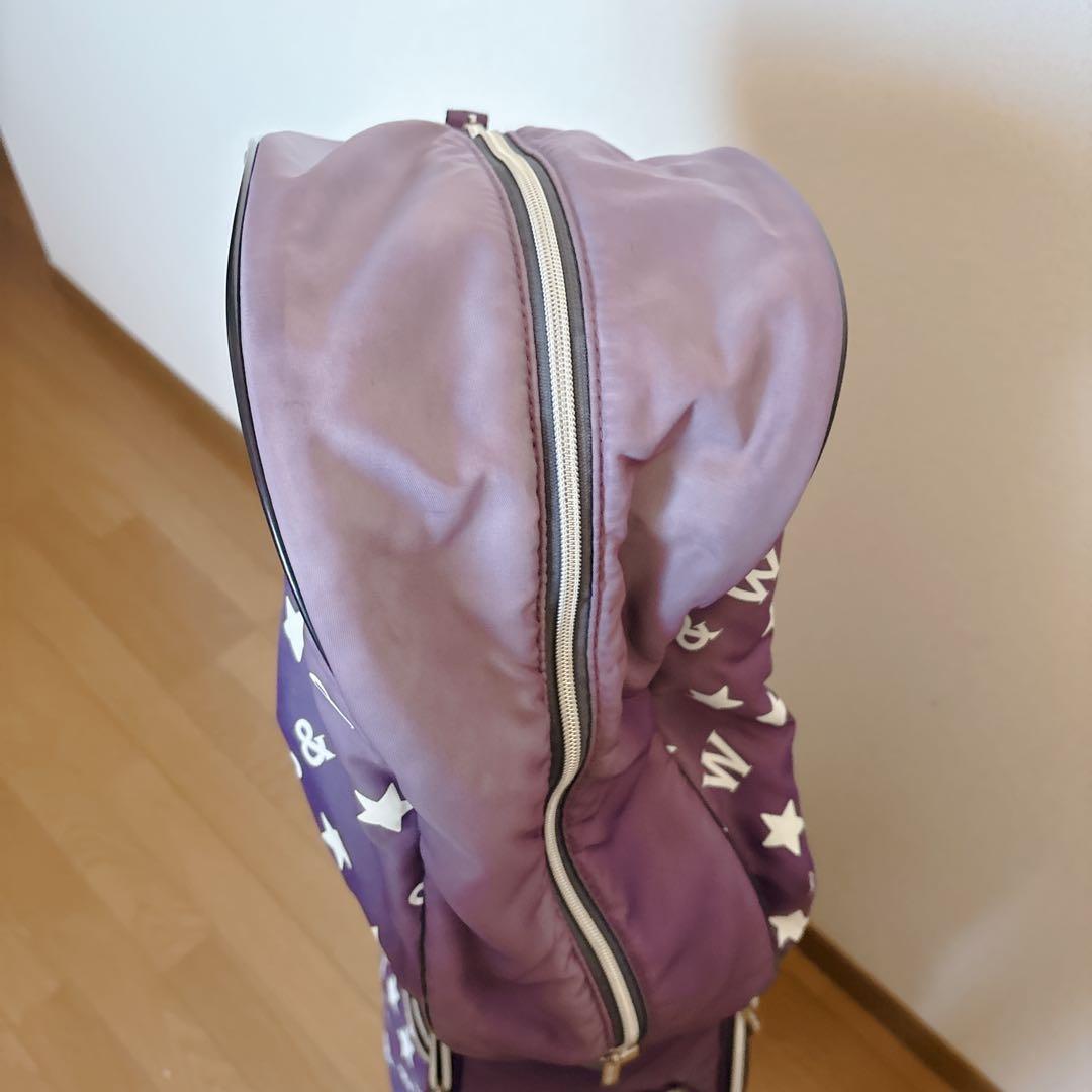 K459 BLACK & White キャディバッグ レディース