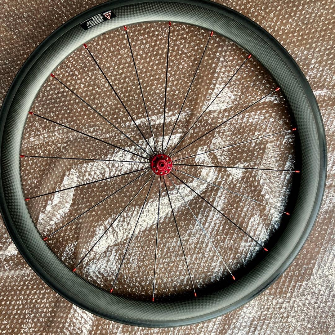 軽量LWCホイール SL 50mm クリンチャー リム 前後1371g【良品】