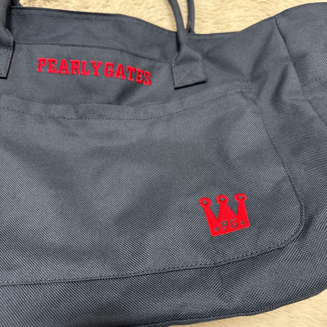 PEARLY GATES ビッグトートバッグ ネイビー PG