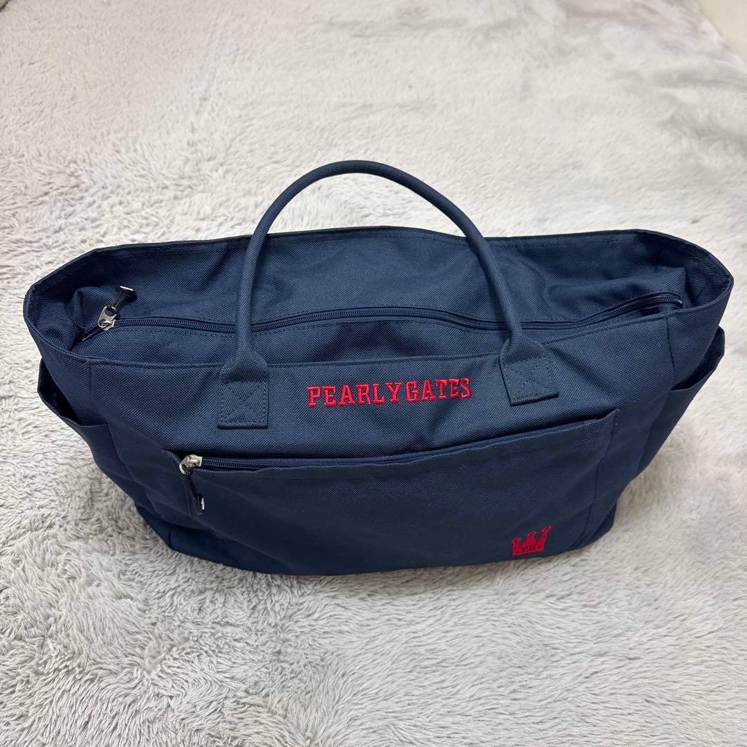 PEARLY GATES ビッグトートバッグ ネイビー PG