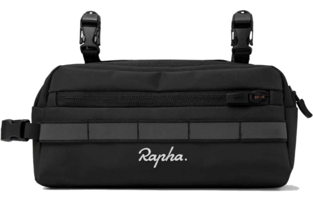 Rapha ブラック ハンドルバーバッグ