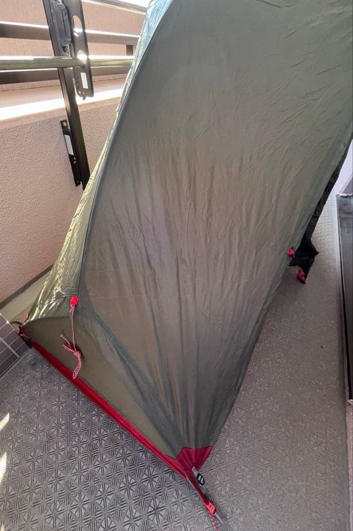 MSR HUBBA NX 1人用テント(グリーン) & スイス製ダウンシュラフ