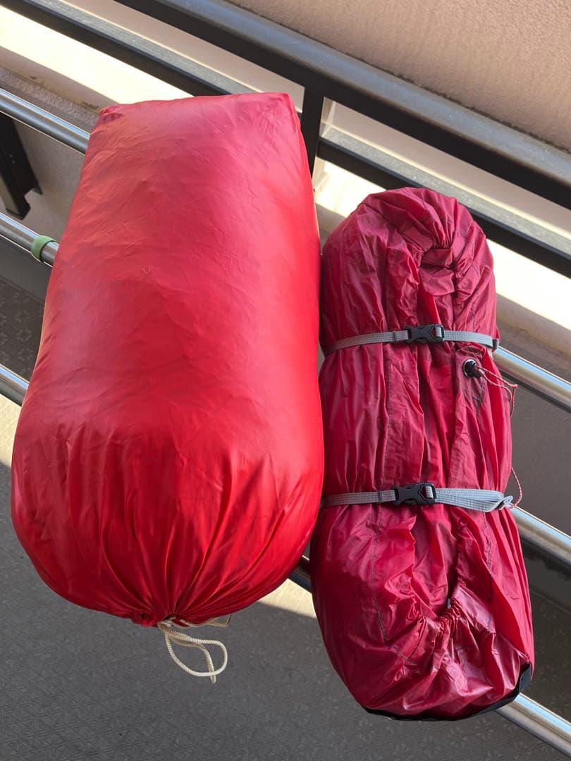 MSR HUBBA NX 1人用テント(グリーン) & スイス製ダウンシュラフ