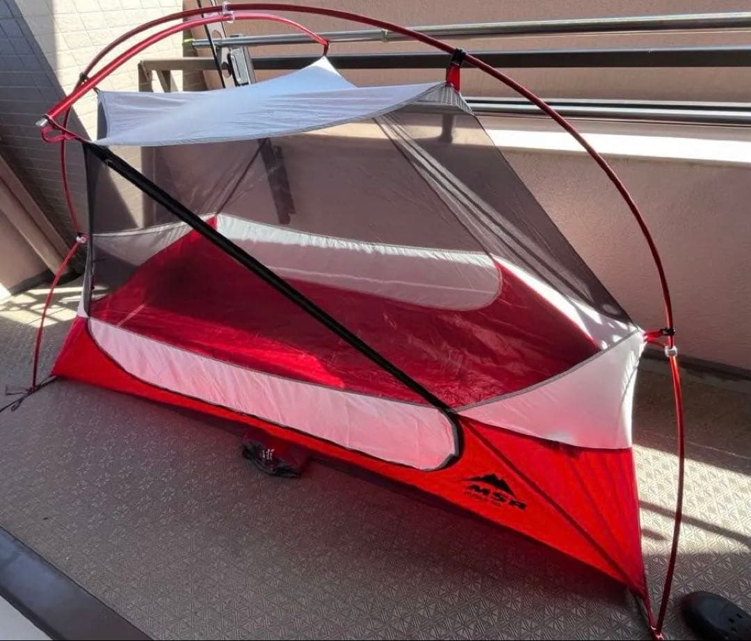 MSR HUBBA NX 1人用テント(グリーン) & スイス製ダウンシュラフ