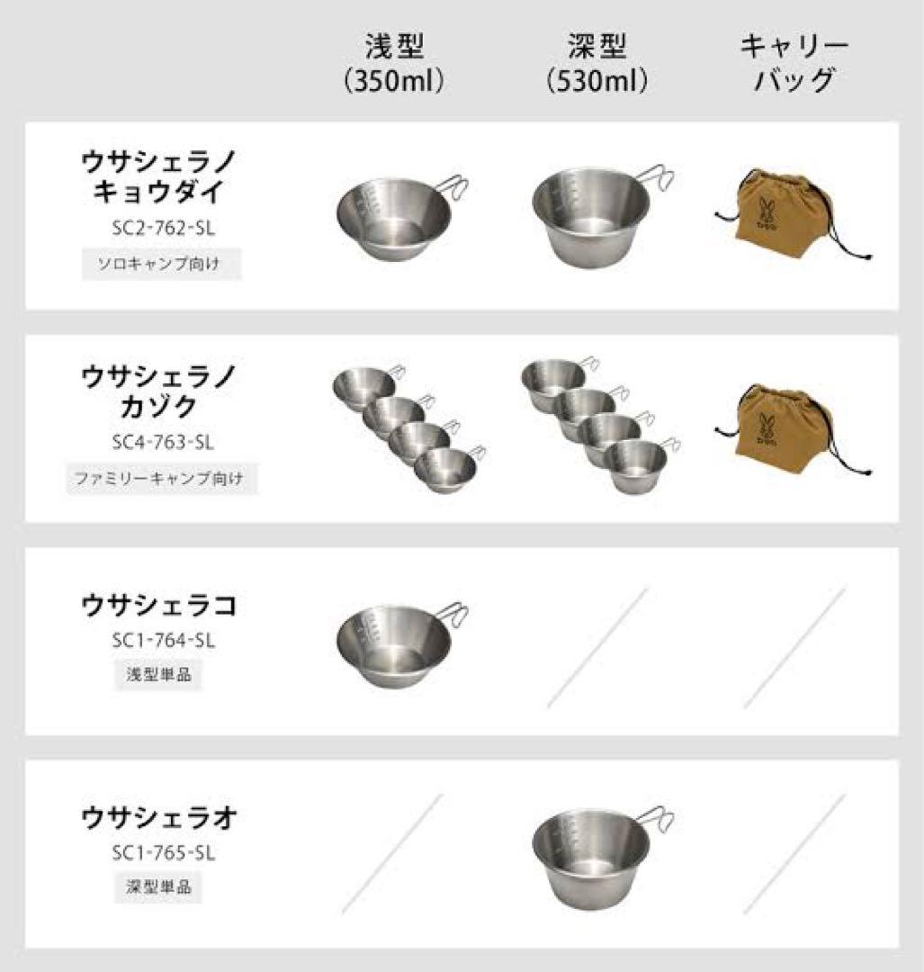 新品ウサシェラオ　浅型　5個セット