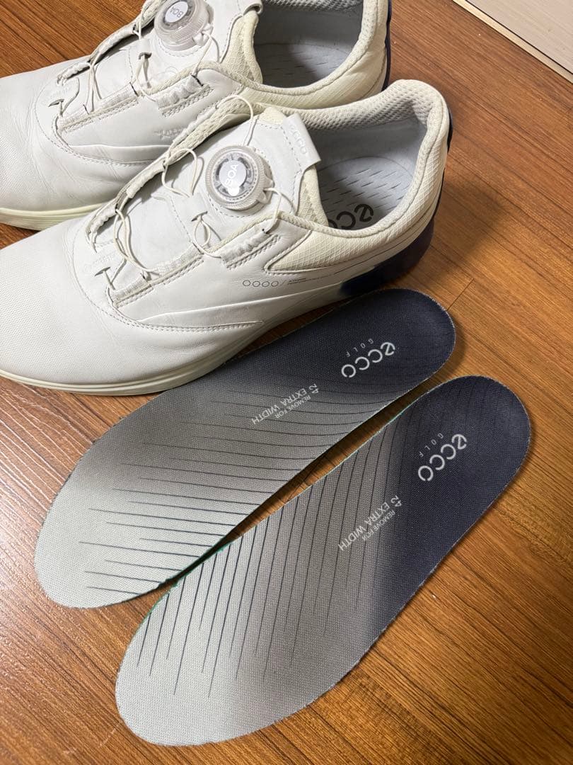 訳あり美品　26.5 ECCO ゴルフシューズ ホワイト