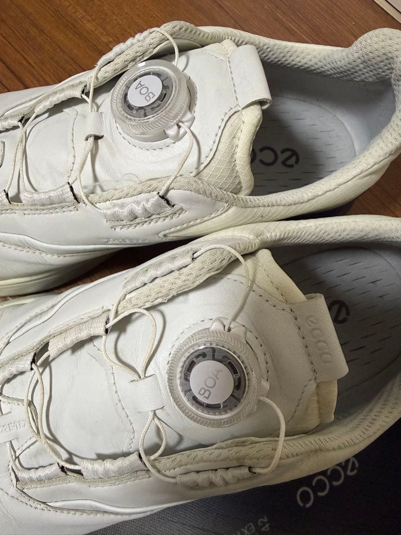 訳あり美品　26.5 ECCO ゴルフシューズ ホワイト