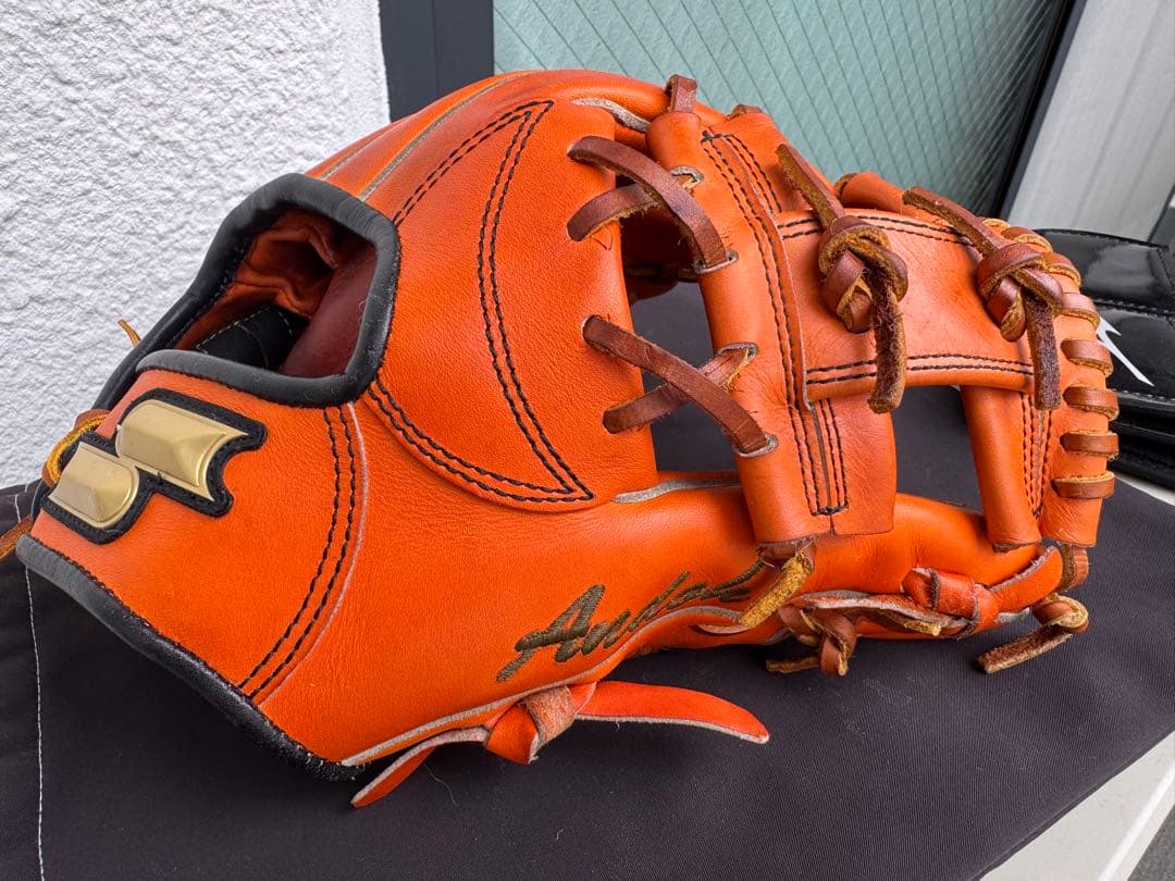 【ブラック＆オレンジ】SSK 一般軟式内野手用グラブ