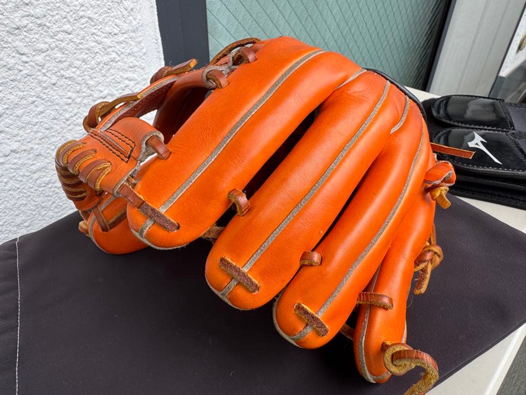 【ブラック＆オレンジ】SSK 一般軟式内野手用グラブ