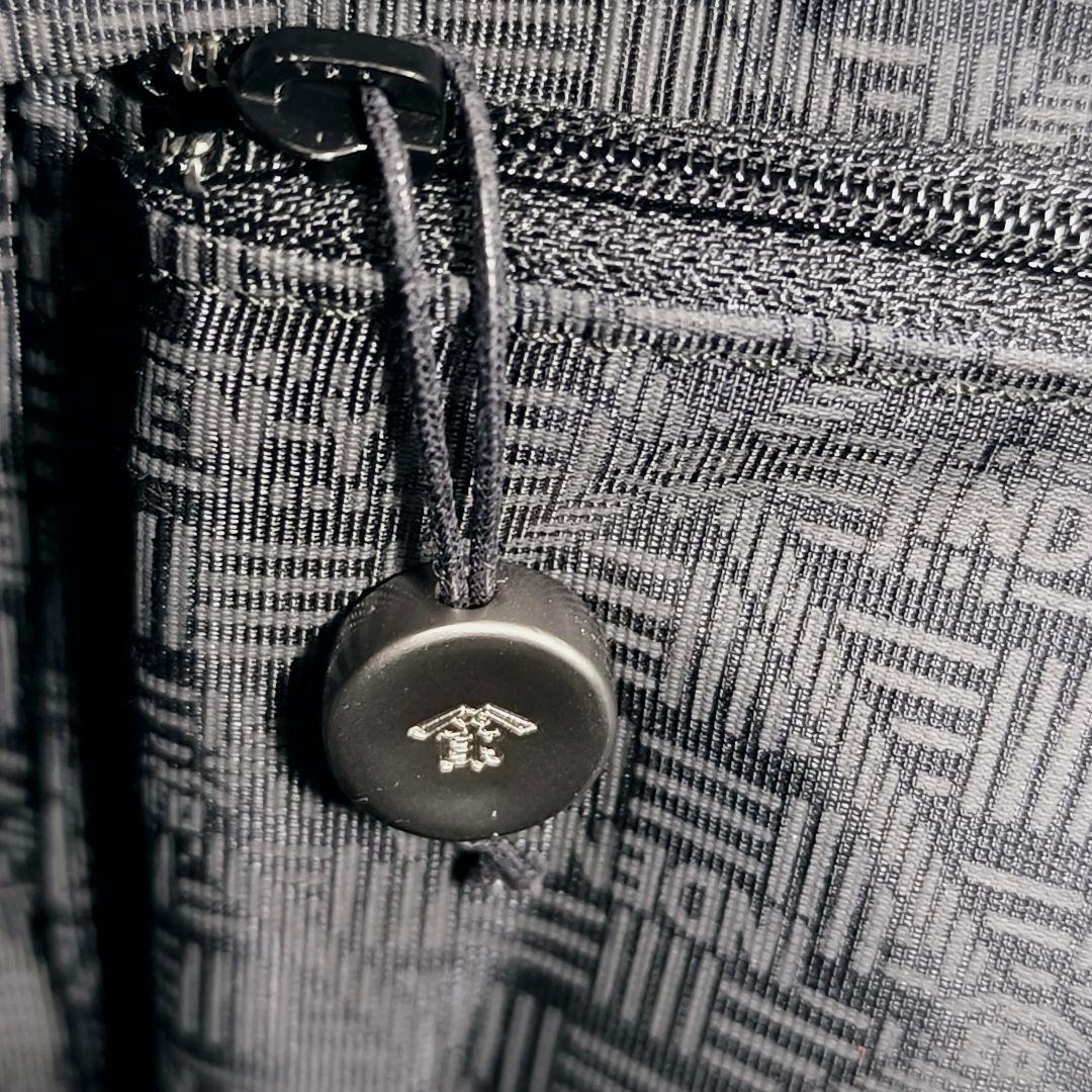 【極美品】印傳屋　変わり市松柄　ハンドバッグ　フォーマルバッグ　黒漆×黒革