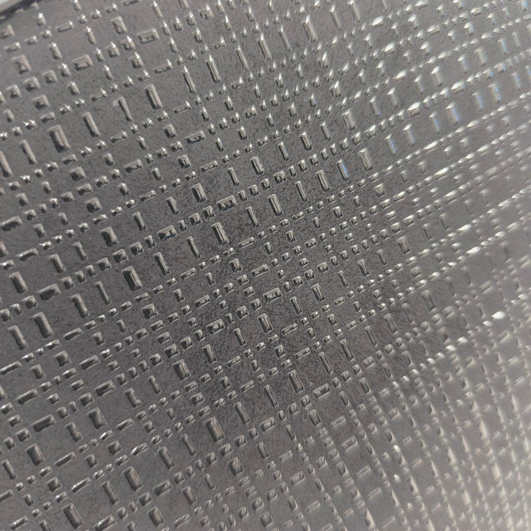 【極美品】印傳屋　変わり市松柄　ハンドバッグ　フォーマルバッグ　黒漆×黒革