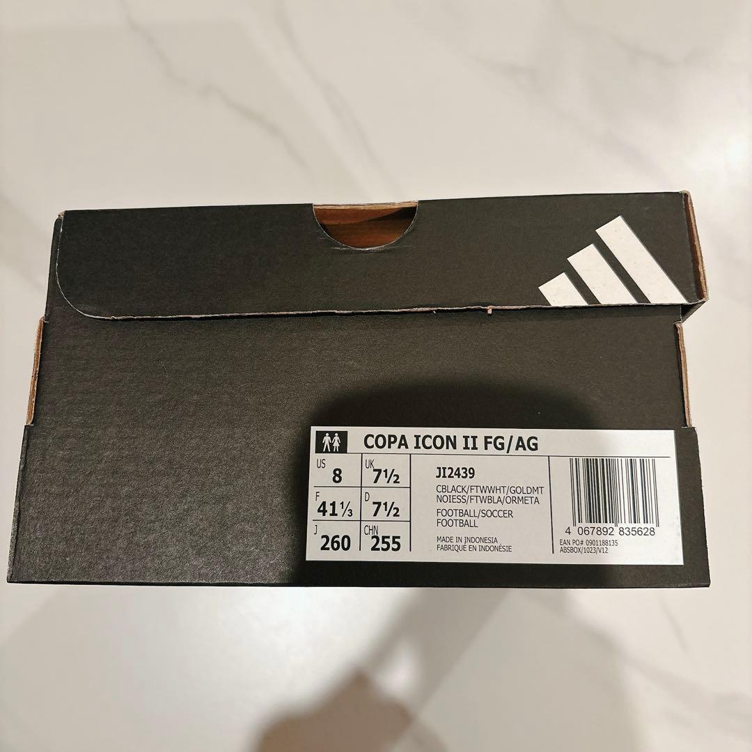adidas コパアイコン2サッカーシューズ ブラック/ホワイト 新品26㎝