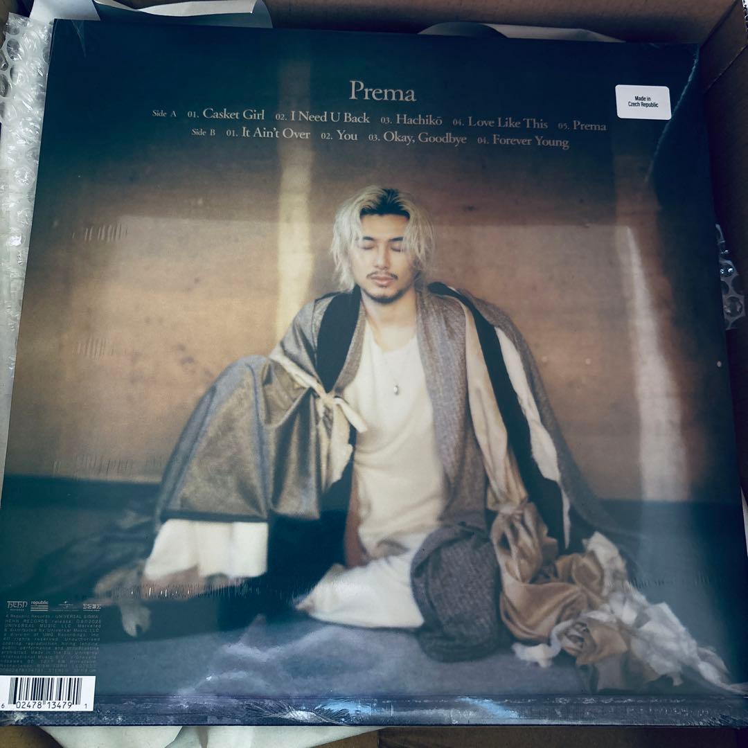 Prema＜限定盤/Colored Vinyl＞ 藤井風 レコード