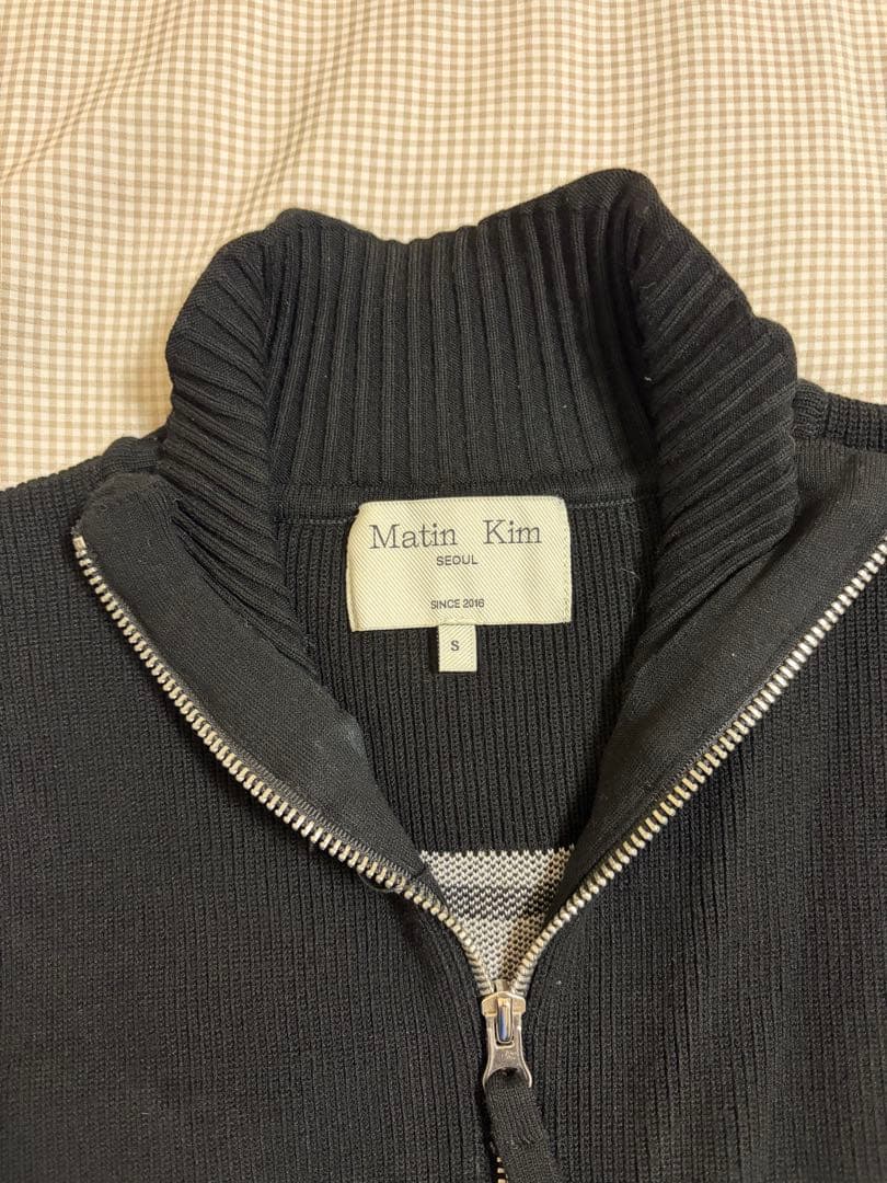 Matin Kim ニットベスト S ブラック
