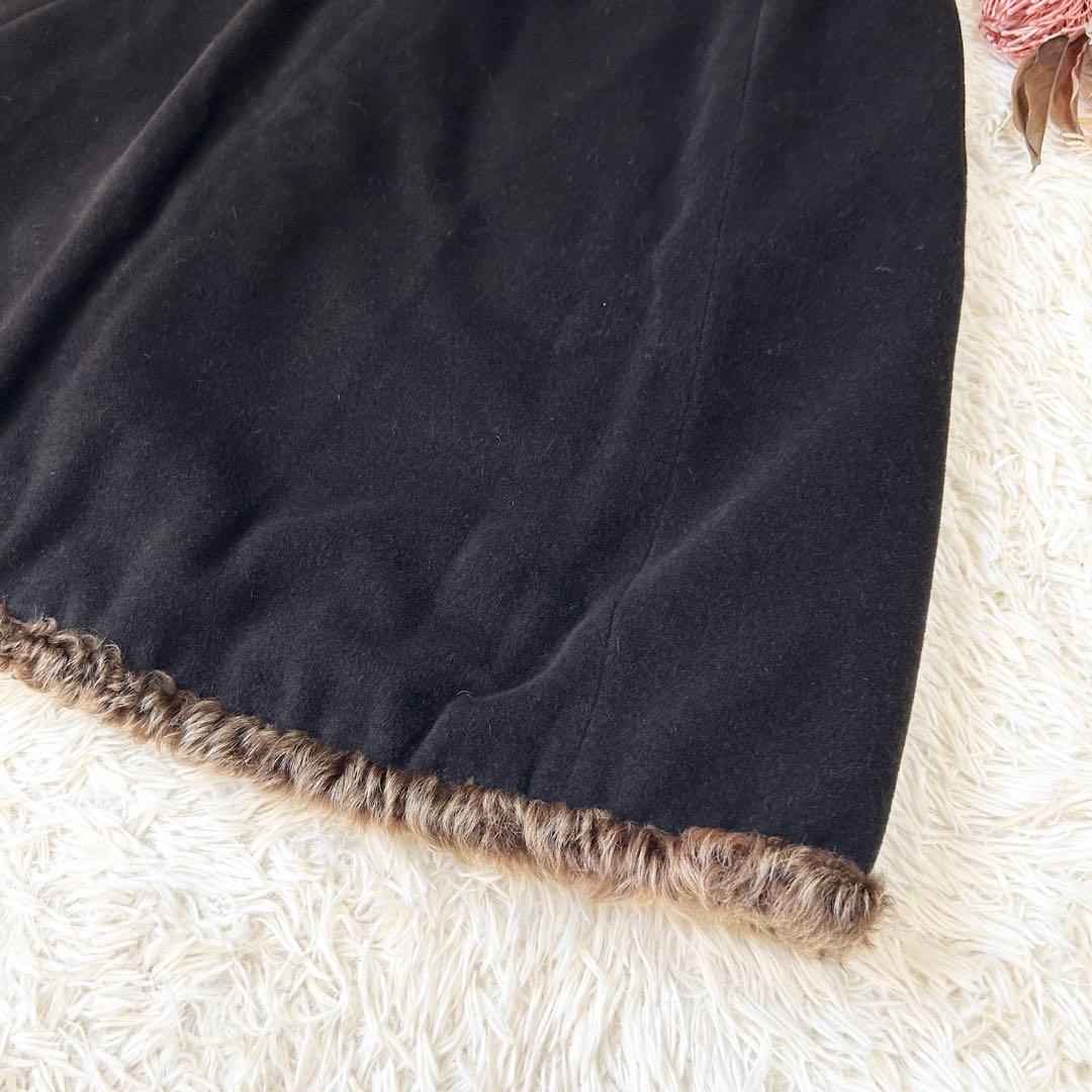 【新品タグ付】DELBA デルバ リアルファーポンチョ アルパカ ラムレザー