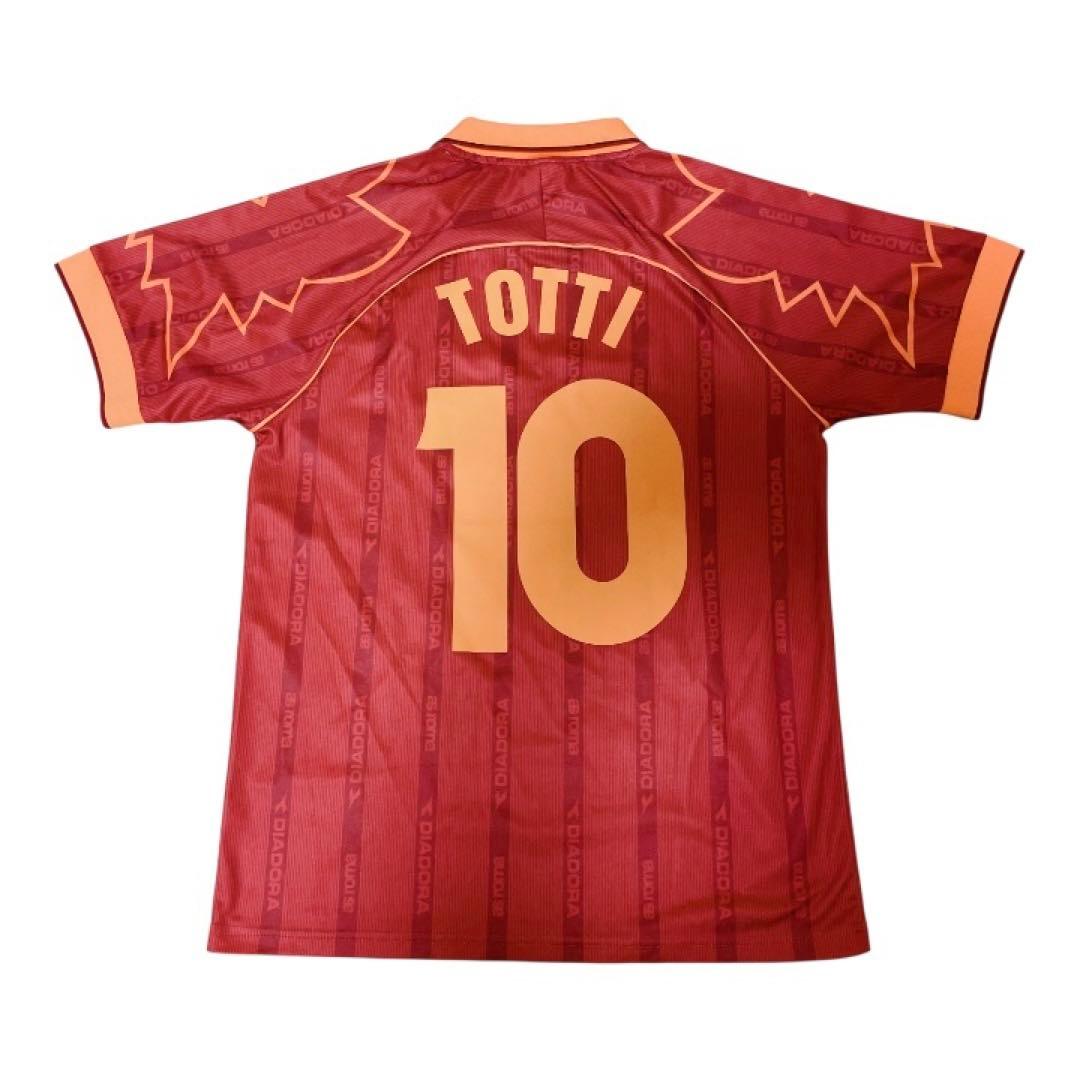 【希少】ASローマ トッティ 10番 Diadora期 ホーム Lサイズ 美品