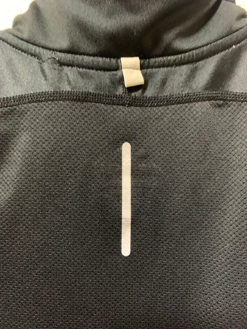 【NIKE】DRI-FIT ブラック ハーフジップ Tシャツ M used古着