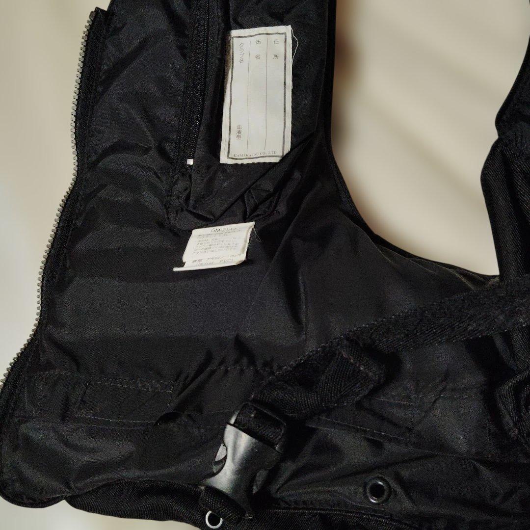 がまかつ　磯　Gamakatsu　フローティングベスト　 Lサイズ　黒/赤