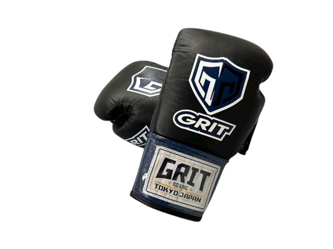 GRIT LACE UP BLUE 紐式 ボクシンググローブ 本革製　8oz