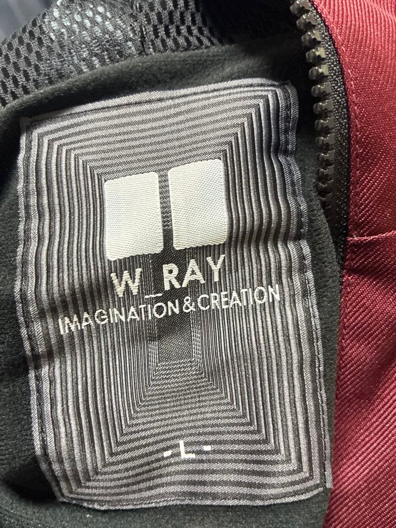 スキーウェアセット 赤色 Lサイズ