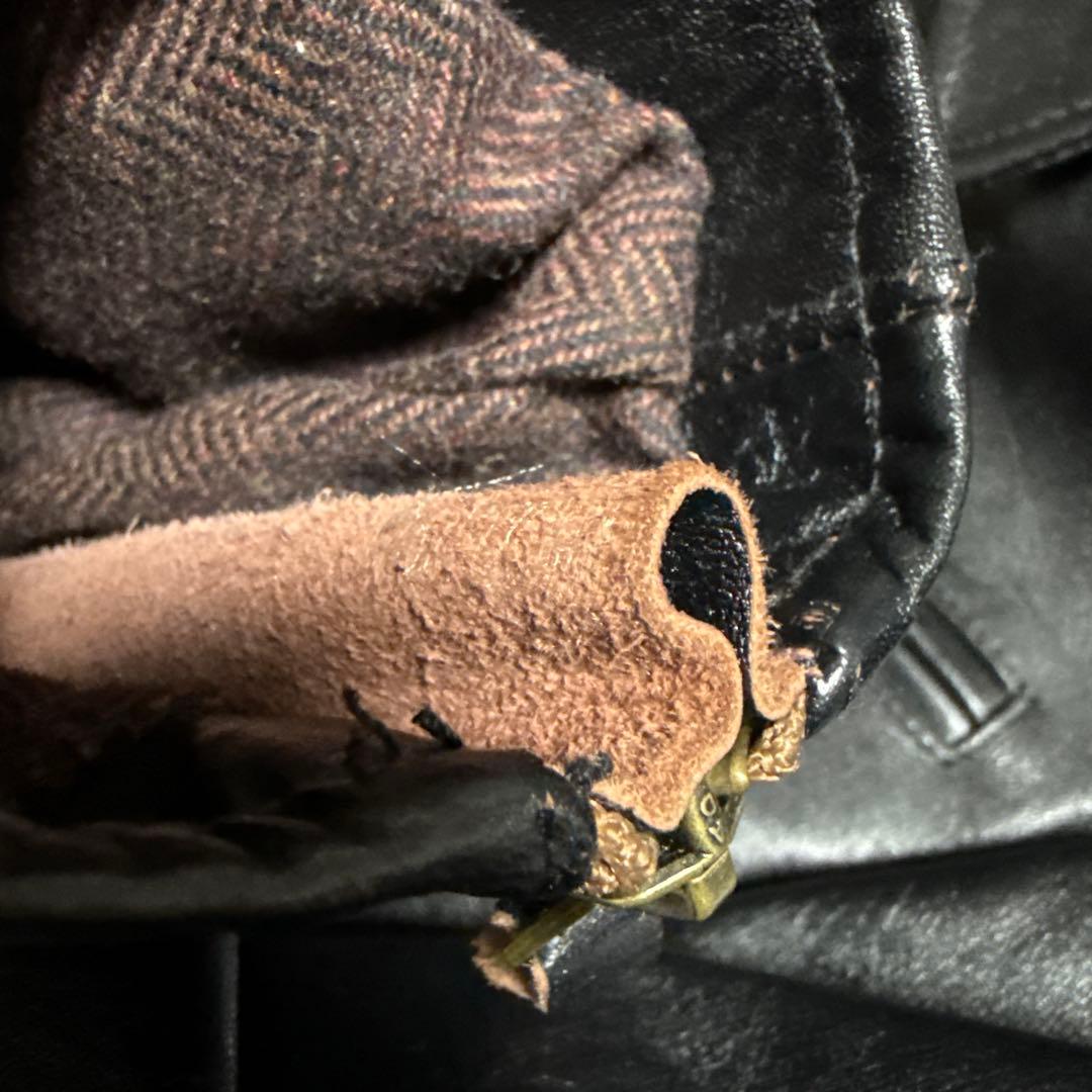 SIMONS シモンズ 馬革 茶芯 ライダースジャケット ホースレザー