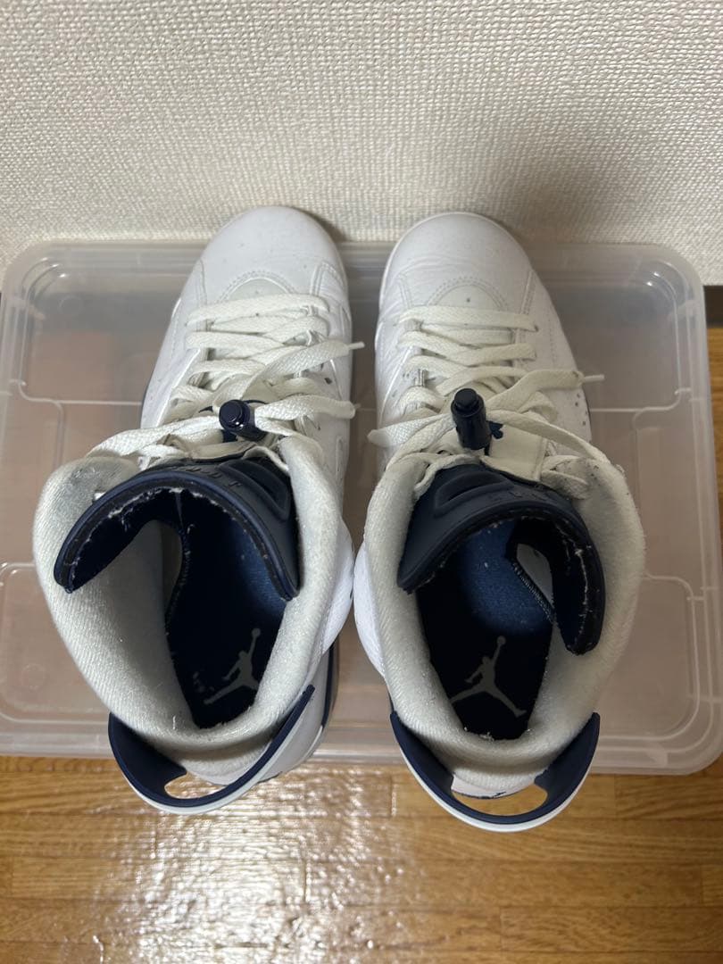 ［こんにちは］Air Jordan 6 ホワイト/ネイビー